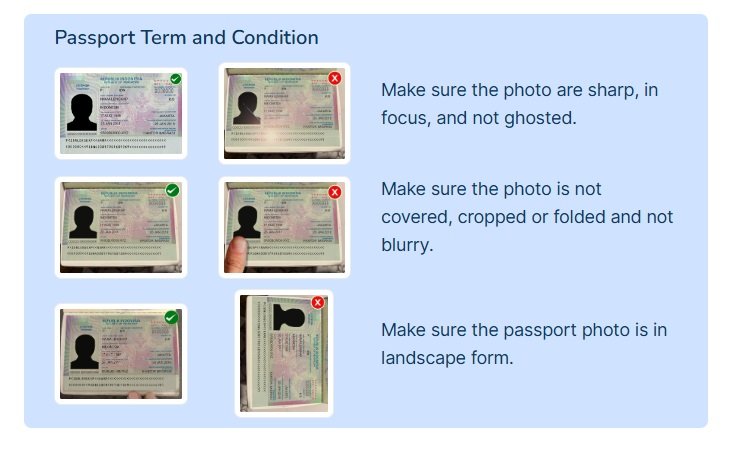 Traveling to Bali by plane, passport copy for visa application, conditions and requirements（バリ島に飛行機で旅行、ビザ申請用パスポートのコピー、条件と要件）
